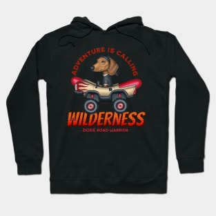 Dachshund Wilderness Adventure is Calling Hoodie